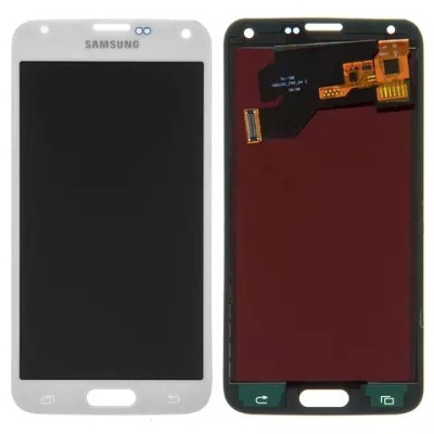 дисплей для samsung g900 galaxy s5 з білим тачскріном (tft)