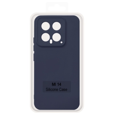Купить чохол soft silicone case full для xiaomi 14 (dark blue) онлайн