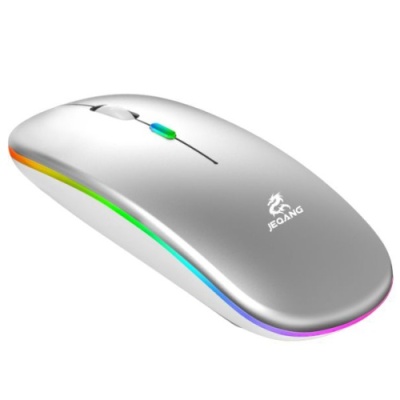 мишка бездротова jeqang jw-ap01 bt5.1+2.4g (сталевий) 