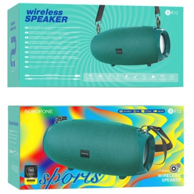 портативна колонка borofone br12 (бірюзовий) 
