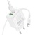 мережевий зарядний пристрій borofone bas45a 1usb/18w/qc3.0 + 1type-c/30w/pd + (type-c - lightning) (білий) 