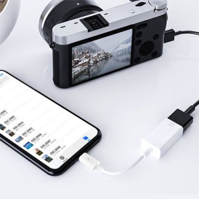 перехідник skydolphin ot03 otg usb - microusb (білий) 