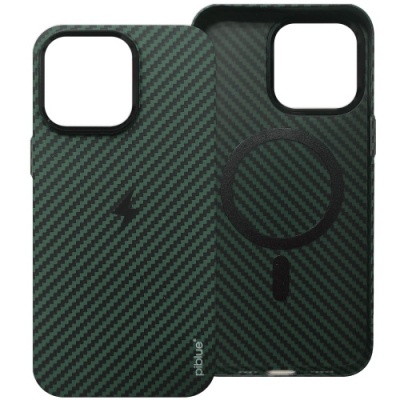 Купить чохол piblue magentic suction magsafe (pl-49) carbon для apple iphone 15 pro max (хакі) онлайн