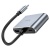 usb hub hoco hb30 type-c eco type-c multi-function converter(hdtv+vga+usb3.0+pd) metal grey 