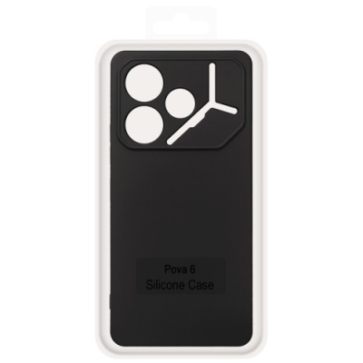Купить чохол soft silicone case full для tecno pova 6 (li7) (black) онлайн