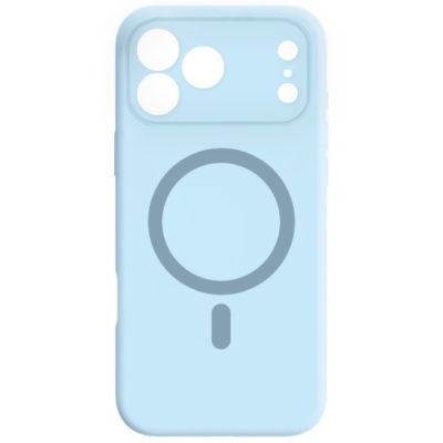 Купить чохол silicone case full camera with magsafe для apple iphone 17 pro (blue) онлайн