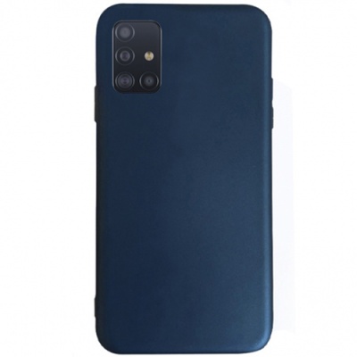Купить силіконовий чохол soft silicone case для samsung a515 galaxy a51 - dark blue онлайн