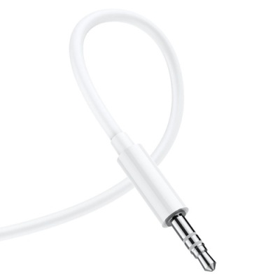 кабель aux borofone bl9 3.5mm(male) - lightning(male) 1m (білий) 