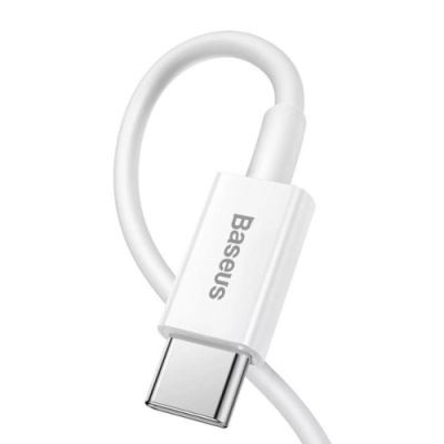 кабель baseus superior series fast charging type-c - lightning pd 20w/1.5m (catlys-b02) (white) 