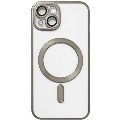 Купить чохол tpu metallic full camera with magsafe для apple iphone 15 (matte titan) онлайн