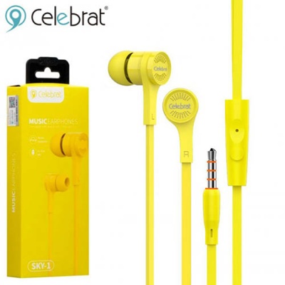 навушники celebrat sky-1 (жовтий) 