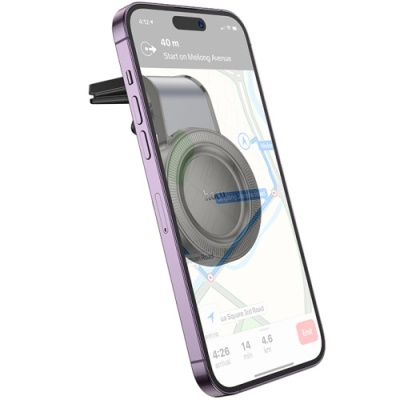 Автотримач Hoco H59 Magnetic Ring (Чорно-Сірий)