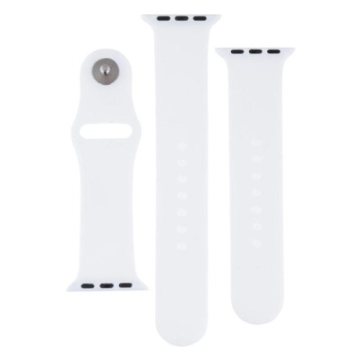 ремінець для apple watch band silicone two-piece 38/40/41 mm (09, white) 