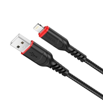 кабель hoco x59 victory usb - lightning 2.4a/2m (чорний) 