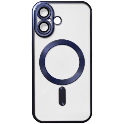 Купить чохол tpu metallic full camera with magsafe для apple iphone 17 (matte dark blue) онлайн