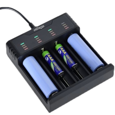 зарядний пристрій energenie bc-usb-02 (18650,aa,aaa та ін.) 