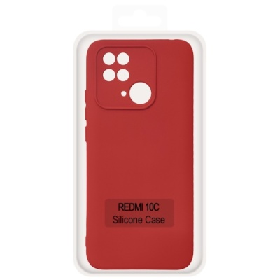 Купить чохол soft silicone case full для xiaomi redmi 10c (red) онлайн