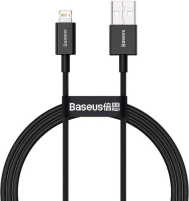 кабель baseus superior series usb - lightning 2.4a/2m (calys-c01) (black) 