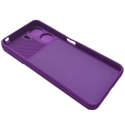 Купить силіконовий чохол soft tpu armor camshield для xiaomi redmi 13c/poco c65 - violet онлайн