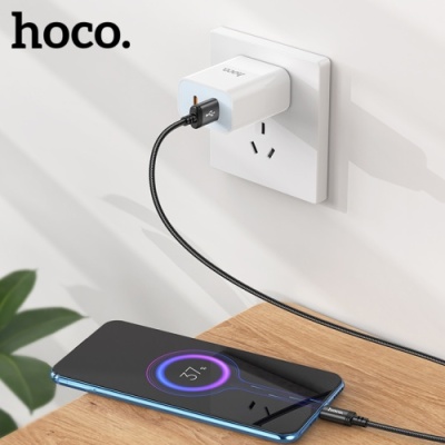 кабель hoco x89 wind usb - microusb 2.4a/1m (чорний) 