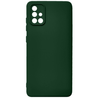 Купить чохол soft silicone case full для samsung a715 galaxy a71 (dark green) онлайн