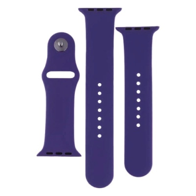 ремінець для apple watch band silicone two-piece 42/44/45/49 mm (34, purple) 
