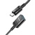 Подовжувач USB Hoco U107 Type-C male to USB female USB3.0 (Чорний) подовжувач usb hoco u107 type-c male to usb female usb3.0 (чорний)