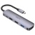 USB HUB Hoco HB27 Type-C multi-function converter (HDTV+USB3.0+USB2.0*2+PD) (Металево-сірий) usb hub hoco hb27 type-c multi-function converter (hdtv+usb3.0+usb2.0*2+pd) (металево-сірий)
