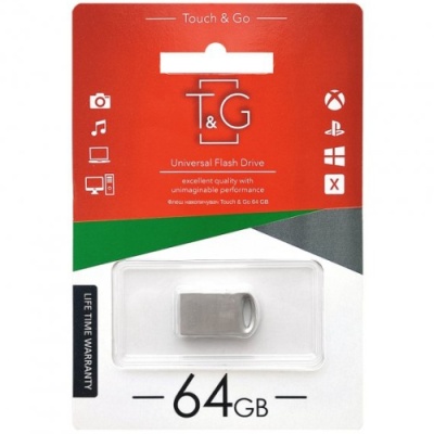 usb флеш-накопичувач tg 64gb metal 107 (сталевий) 