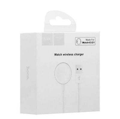 безпровідний зарядний пристрій для apple watch hoco cw16 (білий) 