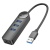 usb hub borofone dh6 (usb to usb3.0*3+rj45) 1,2м - чорний 