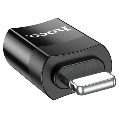 перехідник hoco ua17 lightning - type-c (чорний) 