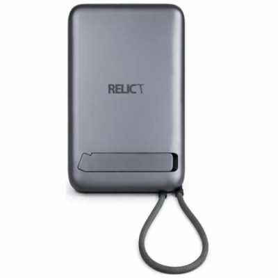 додаткова батарея power bank relict pulse 2 in 1 10000 mah magsafe 22.5w (rlctpb-000001899) grey 