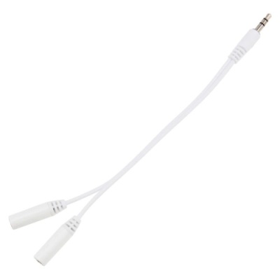 розгалужувач аудіо виходу 1*3,5mm(male) -2*3,5mm (female) 
