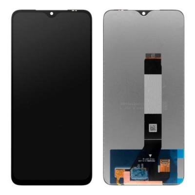 дисплей для xiaomi redmi 9t, poco m3 з чорним тачскріном service pack