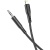 кабель aux hoco upa18 3.5mm(male) - lightning(male) 1m (чорний) 