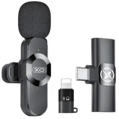 мікрофон xo mc13 type-c/lightining wireless black 