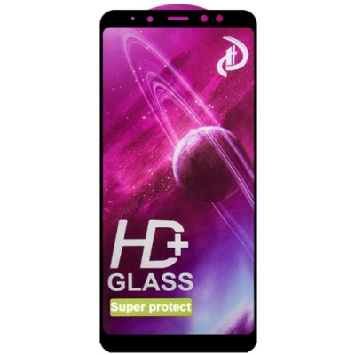 захисне скло glass full glue space для samsung a530 galaxy a8 2018 (чорний) 