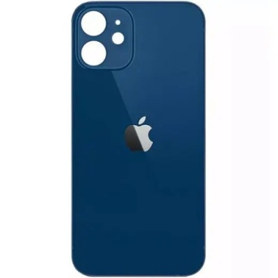 задня кришка для apple iphone 12, blue, big hole