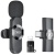 мікрофон xo mc13 type-c/lightining wireless black 