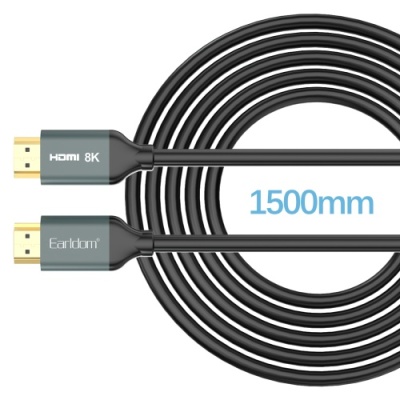 кабель hdmi earldom et-w30 hdmi-hdmi 8k/1.5m (чорний) 