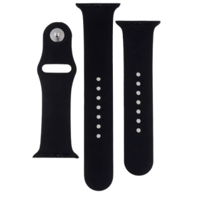 ремінець для apple watch band silicone two-piece 38/40/41 mm (18, black) 