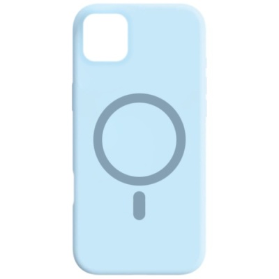 Купить чохол silicone case with magsafe для apple iphone 11 (blue) онлайн