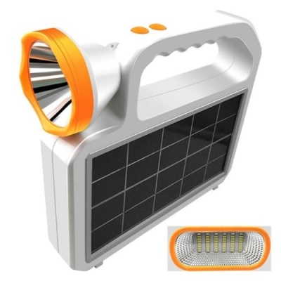 ліхтар ручний універсальний сонячна панель xo yh05 3000 mah (білий) 