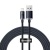 кабель baseus crystal shine usb - lightning 2.4a/2m (cajy000101) (black) 