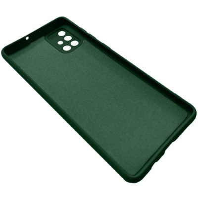 Купить чохол soft silicone case full для samsung a715 galaxy a71 (dark green) онлайн