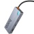 USB HUB Hoco HB52 Type-C 8-in-1 (HDTV+RJ45-100Mbps+SD/TF+PD+Type-C3.0+USB3.0*2) (Сірий) usb hub hoco hb52 type-c 8-in-1 (hdtv+rj45-100mbps+sd/tf+pd+type-c3.0+usb3.0*2) (сірий)