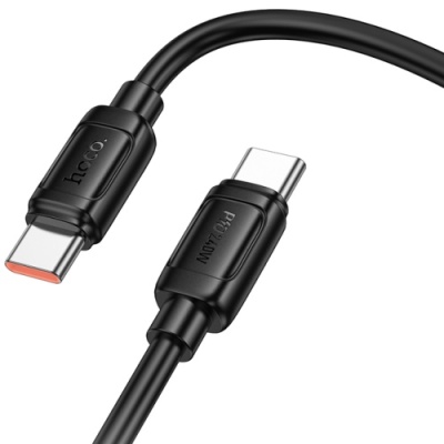 кабель hoco x115 surpass 240w type-c - type-c 1m (чорний) 