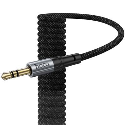 перехідник hoco upa33b type-c - jack 3.5 plug (1.5m) (чорний) 