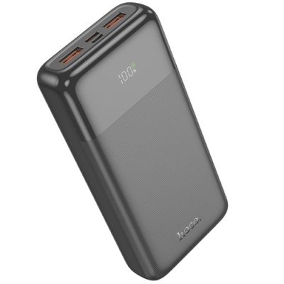 додаткова батарея power bank hoco j121a fast pd20w+qc3.0 22.5w fully compatible with digital display 20000mah (чорний) 